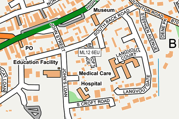 ML12 6EU map - OS OpenMap – Local (Ordnance Survey)