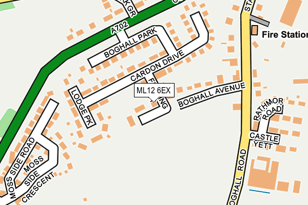 ML12 6EX map - OS OpenMap – Local (Ordnance Survey)