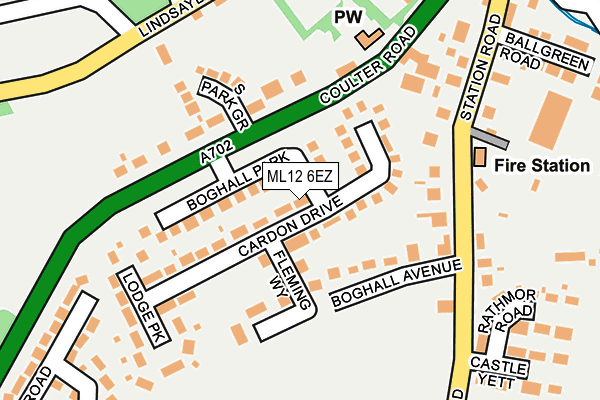 ML12 6EZ map - OS OpenMap – Local (Ordnance Survey)