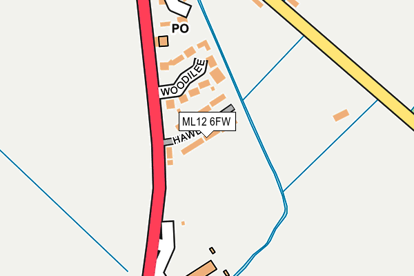 ML12 6FW map - OS OpenMap – Local (Ordnance Survey)