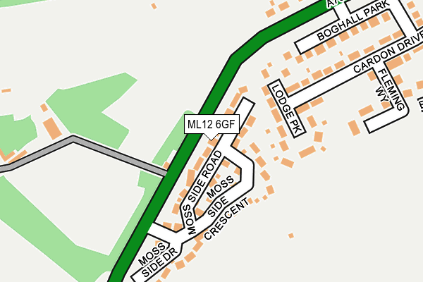 ML12 6GF map - OS OpenMap – Local (Ordnance Survey)
