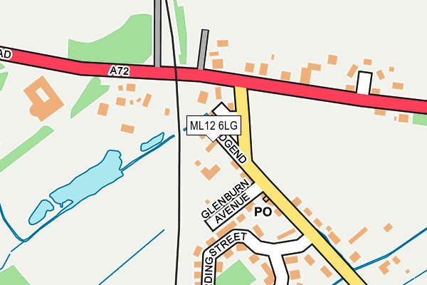 ML12 6LG map - OS OpenMap – Local (Ordnance Survey)