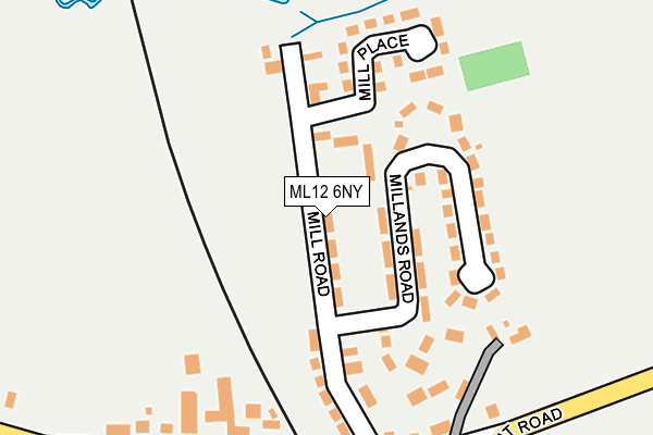 ML12 6NY map - OS OpenMap – Local (Ordnance Survey)