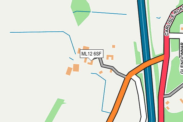 ML12 6SF map - OS OpenMap – Local (Ordnance Survey)