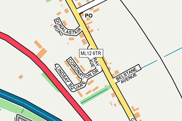 ML12 6TR map - OS OpenMap – Local (Ordnance Survey)