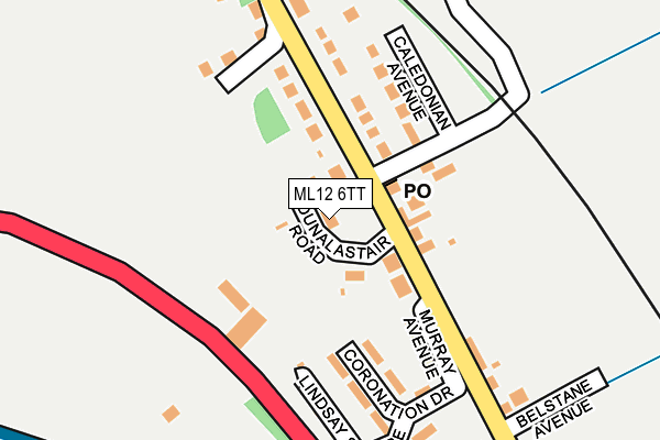 ML12 6TT map - OS OpenMap – Local (Ordnance Survey)