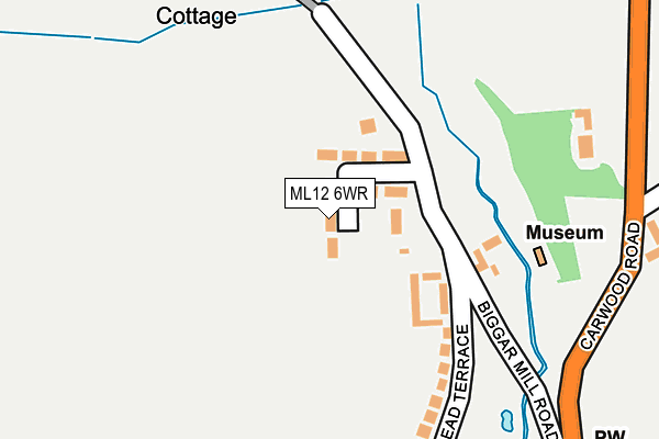 ML12 6WR map - OS OpenMap – Local (Ordnance Survey)