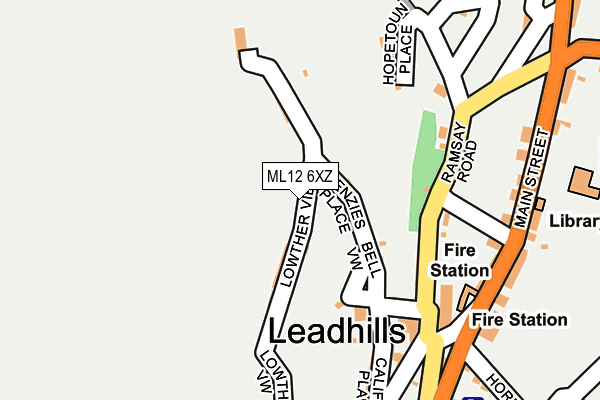 ML12 6XZ map - OS OpenMap – Local (Ordnance Survey)