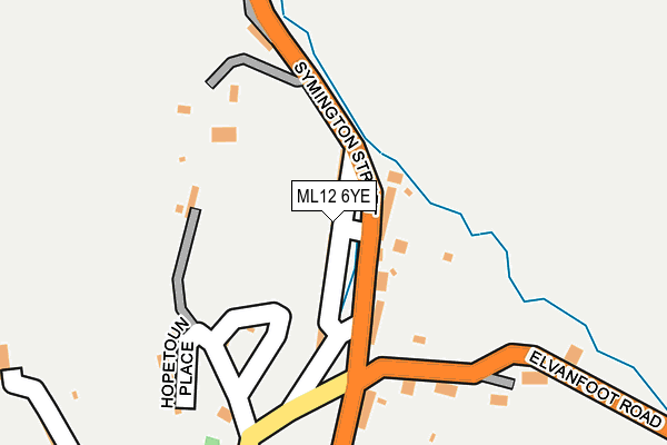 ML12 6YE map - OS OpenMap – Local (Ordnance Survey)