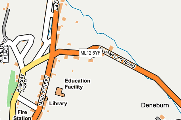 ML12 6YF map - OS OpenMap – Local (Ordnance Survey)