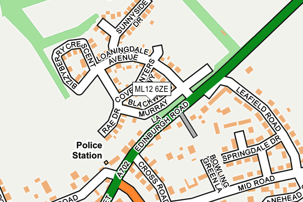 ML12 6ZE map - OS OpenMap – Local (Ordnance Survey)