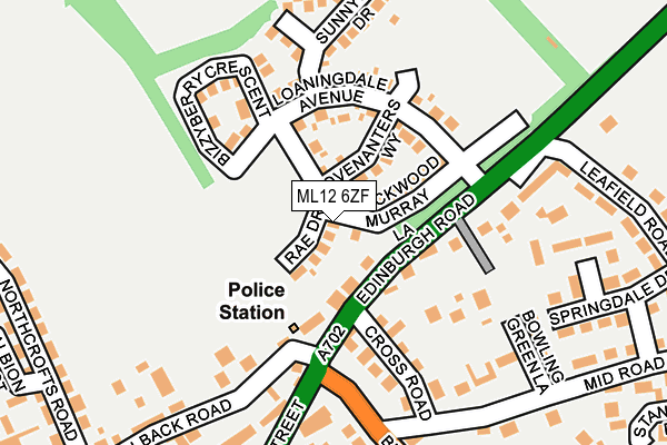 ML12 6ZF map - OS OpenMap – Local (Ordnance Survey)