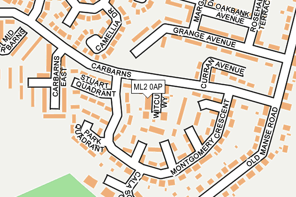 ML2 0AP map - OS OpenMap – Local (Ordnance Survey)