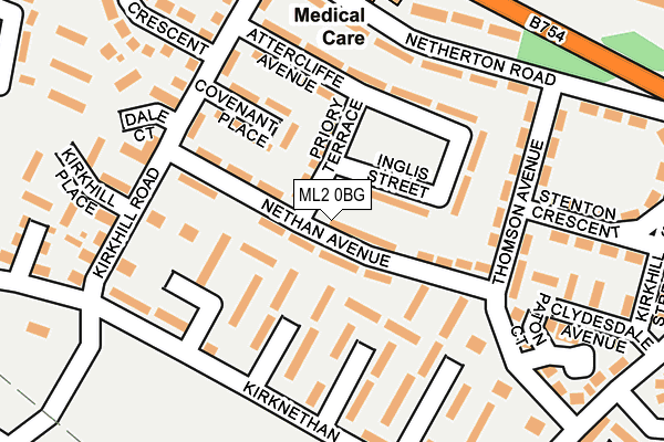 ML2 0BG map - OS OpenMap – Local (Ordnance Survey)