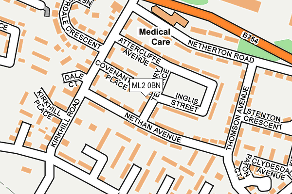 ML2 0BN map - OS OpenMap – Local (Ordnance Survey)