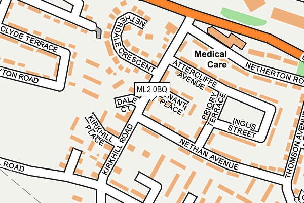 ML2 0BQ map - OS OpenMap – Local (Ordnance Survey)