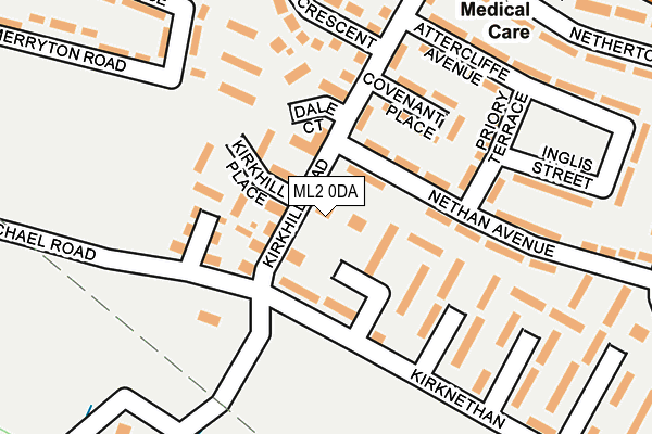 ML2 0DA map - OS OpenMap – Local (Ordnance Survey)