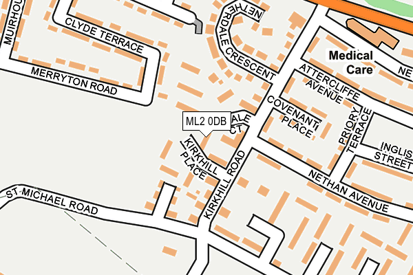 ML2 0DB map - OS OpenMap – Local (Ordnance Survey)