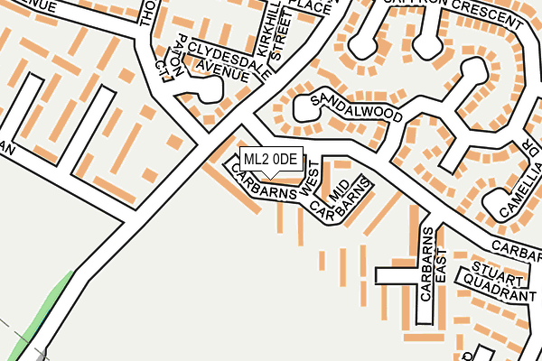 ML2 0DE map - OS OpenMap – Local (Ordnance Survey)