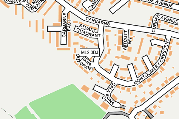 ML2 0DJ map - OS OpenMap – Local (Ordnance Survey)