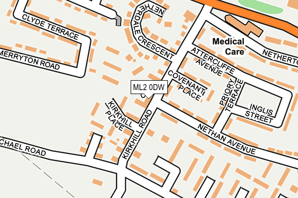 ML2 0DW map - OS OpenMap – Local (Ordnance Survey)