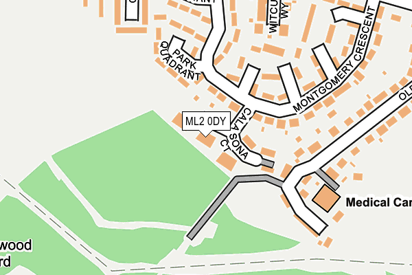 ML2 0DY map - OS OpenMap – Local (Ordnance Survey)
