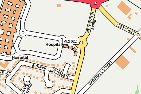 ML2 0DZ map - OS OpenMap – Local (Ordnance Survey)