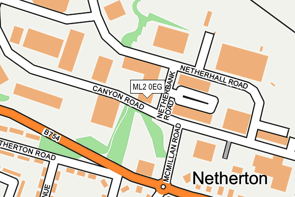 ML2 0EG map - OS OpenMap – Local (Ordnance Survey)