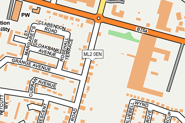 ML2 0EN map - OS OpenMap – Local (Ordnance Survey)