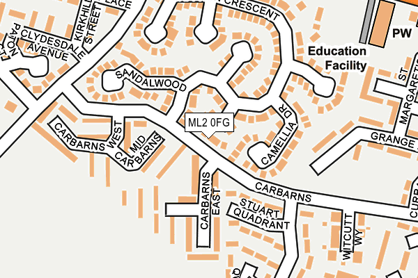 ML2 0FG map - OS OpenMap – Local (Ordnance Survey)
