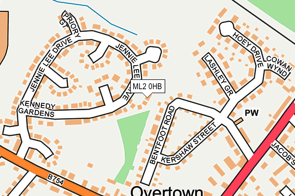ML2 0HB map - OS OpenMap – Local (Ordnance Survey)