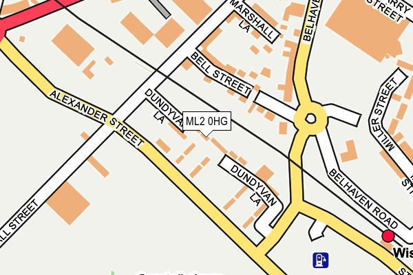 ML2 0HG map - OS OpenMap – Local (Ordnance Survey)