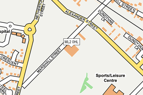 ML2 0HL map - OS OpenMap – Local (Ordnance Survey)