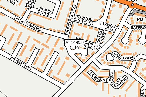 ML2 0HN map - OS OpenMap – Local (Ordnance Survey)