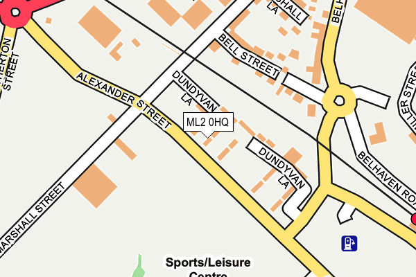ML2 0HQ map - OS OpenMap – Local (Ordnance Survey)