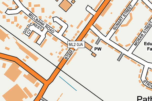 ML2 0JA map - OS OpenMap – Local (Ordnance Survey)