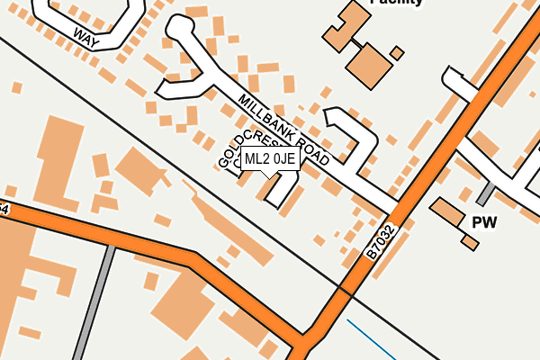 ML2 0JE map - OS OpenMap – Local (Ordnance Survey)