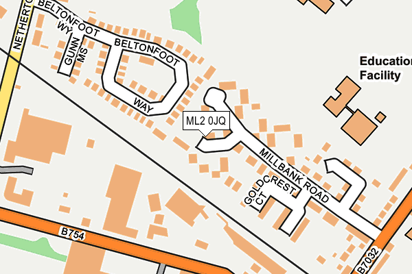 ML2 0JQ map - OS OpenMap – Local (Ordnance Survey)