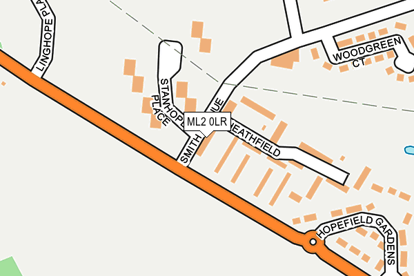 ML2 0LR map - OS OpenMap – Local (Ordnance Survey)