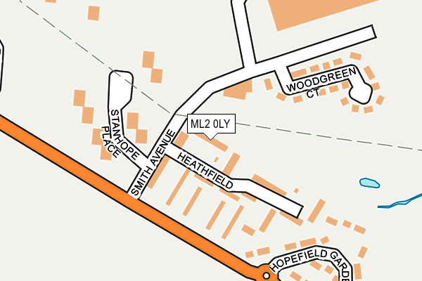 ML2 0LY map - OS OpenMap – Local (Ordnance Survey)