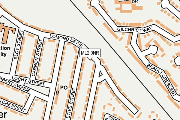 ML2 0NR map - OS OpenMap – Local (Ordnance Survey)
