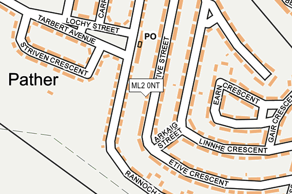 ML2 0NT map - OS OpenMap – Local (Ordnance Survey)