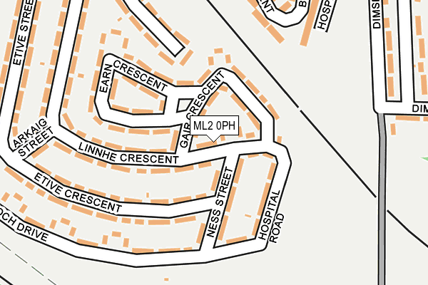 ML2 0PH map - OS OpenMap – Local (Ordnance Survey)