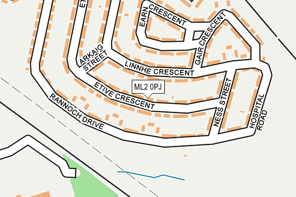 ML2 0PJ map - OS OpenMap – Local (Ordnance Survey)