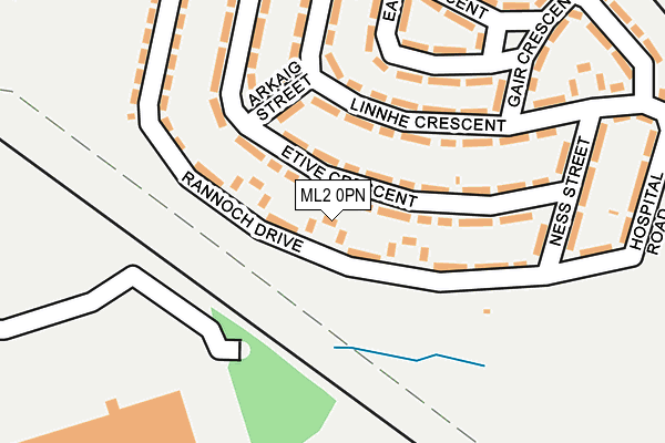 ML2 0PN map - OS OpenMap – Local (Ordnance Survey)