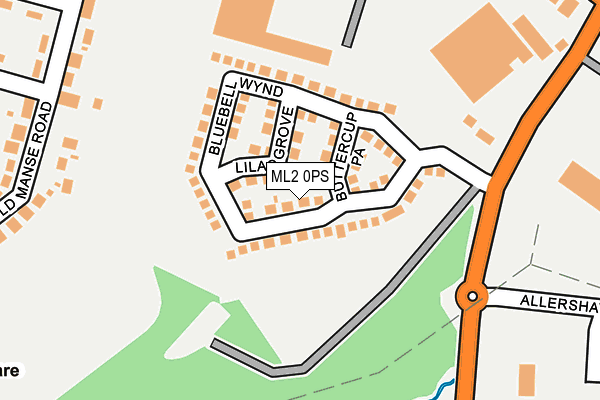 ML2 0PS map - OS OpenMap – Local (Ordnance Survey)