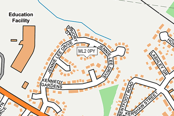 ML2 0PY map - OS OpenMap – Local (Ordnance Survey)
