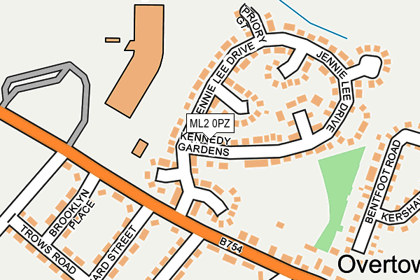 ML2 0PZ map - OS OpenMap – Local (Ordnance Survey)