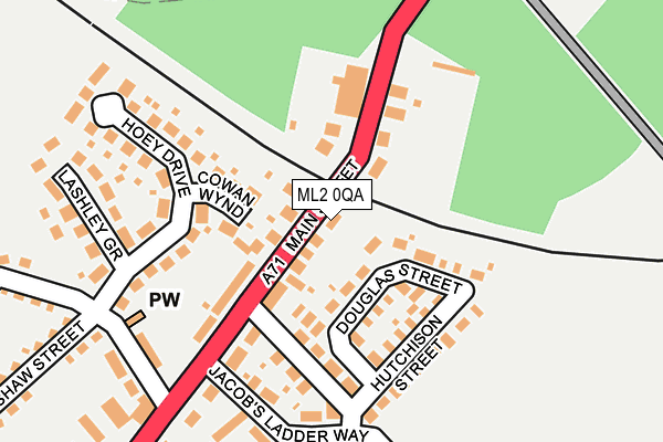 ML2 0QA map - OS OpenMap – Local (Ordnance Survey)