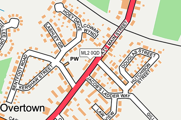 ML2 0QD map - OS OpenMap – Local (Ordnance Survey)